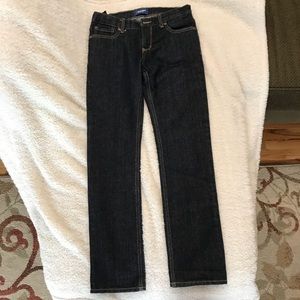 Dark Blue Skinny Jeans | Adjustable Waist Size 14